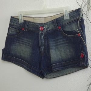 Dark Wash Blue Denim Jeans Short